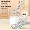 Dreuhuing 2 Conta-ct Lens Applicator Tool, Conta-ct Lens Eyelid Stretcher, Portable Conta-ct Lens Insertion Aid, Eyeglass Clips Support The Eyelids, Soft Lenses Clips Cont-act Lens Remover view 3