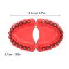 Denture Drill Holder Denture Screwdriver Organizer 3D Sculpture Desk Decoration 28 Holes Red (With Bits) view 2