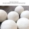 Pack of 6 Wool Drying Balls with High Density, Adsorbing Impurities and Reducing Static Electricity, Laundry Wool Balls (5 cm) view 3