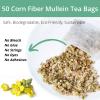 50 Mullein Tea Bags for Lungs, VitalForest 100% Pure Mullein Leave Tea, Lung Detox Cleanse Mullen Tea for Smokers Breathe Deep and Respiratory Support, Caffeine Free Mullin view 2