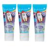 Brush-Baby - Natural Blueberry Kids Toothpaste 150ml (3 x 50ml Tubes) - for Ages 3+ - with Xylitol & Fluoride - Strong Teeth, Healthy Gums & Fresh Breath - Gentle Vegan Formula, Safe if Swallowed view 1