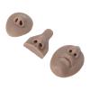 Silicone Nose Model Kit Simulation 3D Soft Exercise Nose Model Nose Seam Teaching Exercises (Dark Skin Tone) view 3