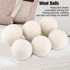 Pack of 6 6 cm Large Wool Dryer Balls, Water Absorption, Eliminates Static Charge of Laundry view 4
