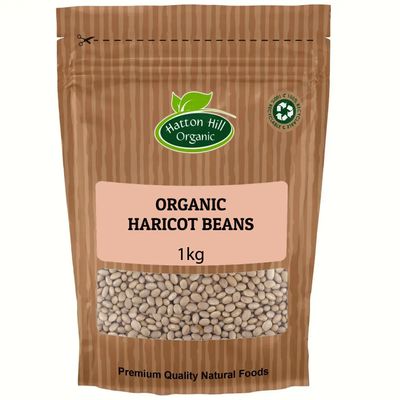 Organic Haricot Beans 1kg by Hatton Hill Organic