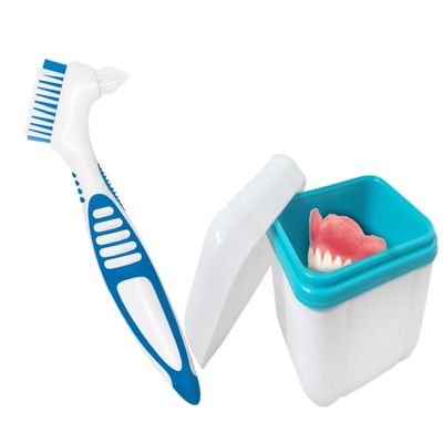 Zeneos Retainer Case with Cleaning Brush Retainer and Mouth Guard Storage Boxes Durable, Ventilated, BPA-Free Ideal for Aligners, Night Guards, Dentures, Invisalign