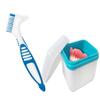 Zeneos Retainer Case with Cleaning Brush  Retainer and Mouth Guard Storage Boxes  Durable, Ventilated, BPA-Free  Ideal for Aligners, Night Guards, Dentures, Invisalign view 1