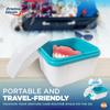 Zeneos Retainer Case with Cleaning Brush  Retainer and Mouth Guard Storage Boxes  Durable, Ventilated, BPA-Free  Ideal for Aligners, Night Guards, Dentures, Invisalign view 4