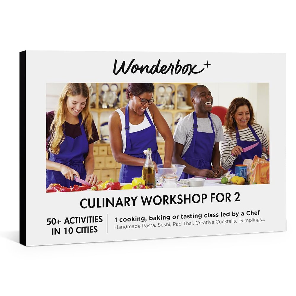 WONDERBOX  Experience Gift  Culinary Workshop - for 2 People  1 Cooking, Baking or Tasting Class led by a Chef - Find Original Gift