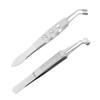 Eyelid Massage Tweezers, Eyelid Massage Beauty Tweezers, Stainless Steel Eyelid Massage Tweezers Rectangular Head view 3