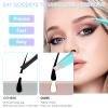 8Pcs Precision Tweezers Set for Facial Hair Women (Violet/Cyan) view 3