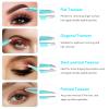 8Pcs Precision Tweezers Set for Facial Hair Women (Violet/Cyan) view 4