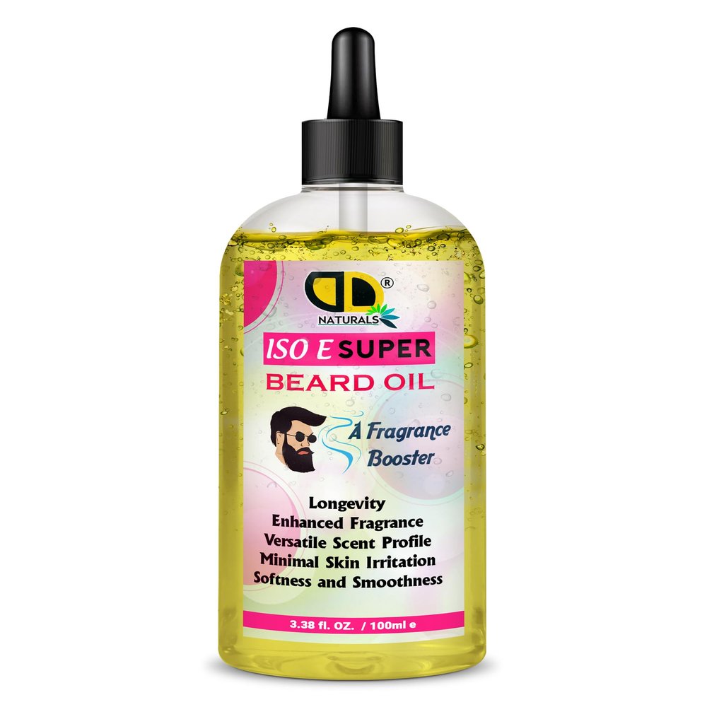 ISO SUPER E Mens Skincare and Grooming Original Beard Oil | Beard Care for Men | Softens, Hydrate & Conditions Facial Hair | Promotes Growth, Reduces Dryness & Itching (100ml Clear Dropper)