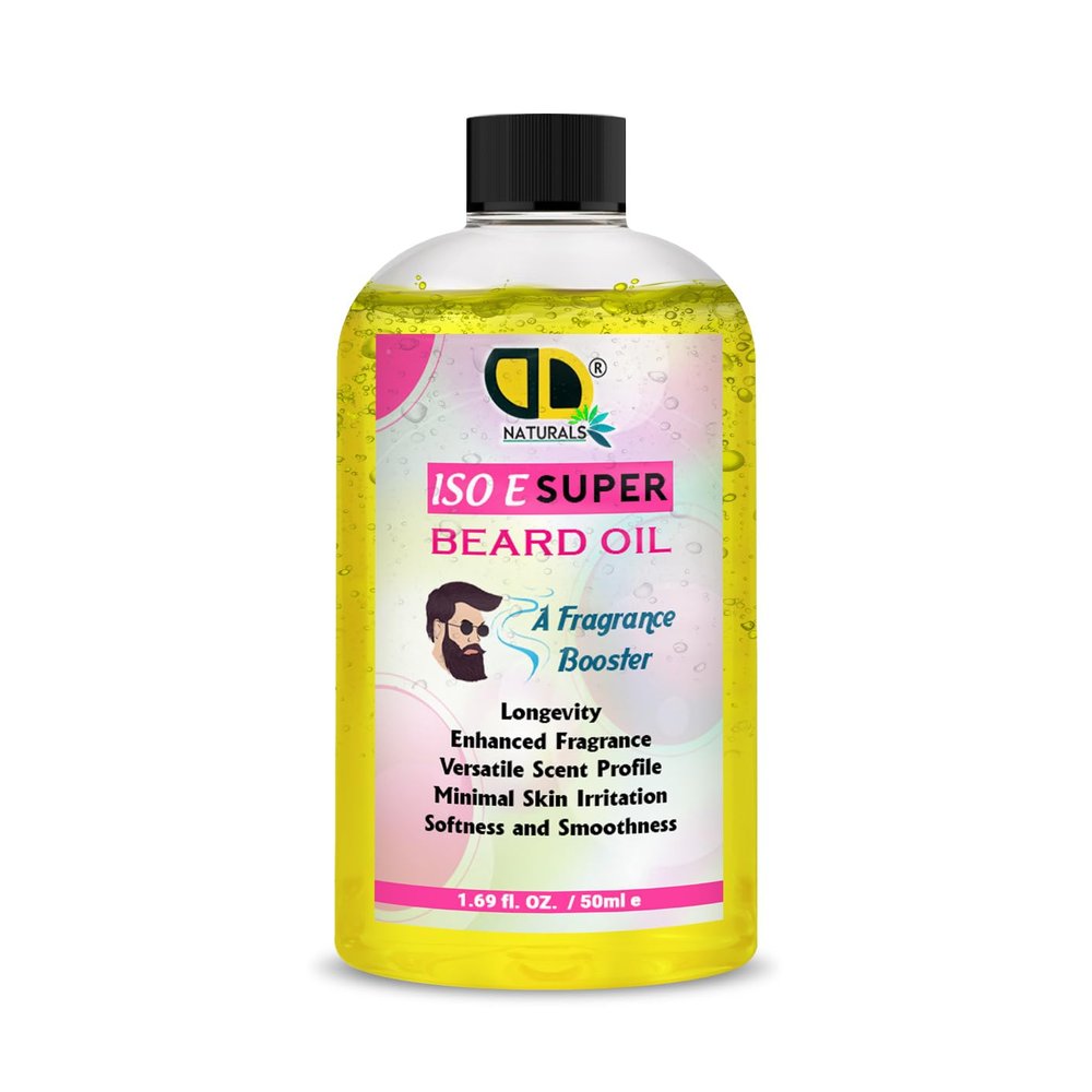ISO SUPER E Mens Skincare and Grooming Original Beard Oil | Beard Care for Men | Softens, Hydrate & Conditions Facial Hair | Promotes Growth, Reduces Dryness & Itching (50ml Cap)