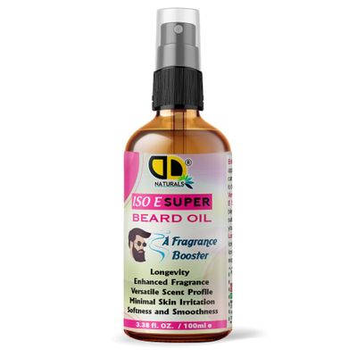 ISO SUPER E Mens Skincare and Grooming Original Beard Oil | Beard Care for Men | Softens, Hydrate & Conditions Facial Hair | Promotes Growth, Reduces Dryness & Itching (100ml Glass Spray)