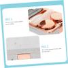 Anneome Marble Pattern Contact Lens Case with Mirror Rose Gold Small Cosmetic Lens Container Portable Contacts Organizer for Travel Outdoor Contact-Lens Storage Box view 3