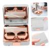 Anneome Marble Pattern Contact Lens Case with Mirror Rose Gold Small Cosmetic Lens Container Portable Contacts Organizer for Travel Outdoor Contact-Lens Storage Box view 4
