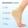 Achilles Tendonitis Support Heel Protector - Compression Padded Sleeve Socks - Promifun Ankle Brace Foot Support for Haglunds Bump, Bursitis, Tendonitis & Tenderness - Beige* XL*1 Pairs view 3