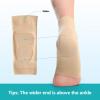 Achilles Tendonitis Support Heel Protector - Compression Padded Sleeve Socks - Promifun Ankle Brace Foot Support for Haglunds Bump, Bursitis, Tendonitis & Tenderness - Beige* XL*1 Pairs view 4