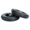 10"x2" Solid Electric Wheelchair Wheels Replacement Front Wheels Accessories 2PCS Black Grey Anti-wear Caster Wheel Non-Slip Trolley PU Wheels(Black) view 1