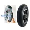 10"x2" Solid Electric Wheelchair Wheels Replacement Front Wheels Accessories 2PCS Black Grey Anti-wear Caster Wheel Non-Slip Trolley PU Wheels(Black) view 4