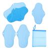 BCOATH Reusable Sanitary Napkin Set 6pcs Washable Menstrual Pads with Pul Waterproof Fabric and Polar Fleece Layer Postpartum Period Protection for Women view 1