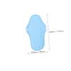 BCOATH Reusable Sanitary Napkin Set 6pcs Washable Menstrual Pads with Pul Waterproof Fabric and Polar Fleece Layer Postpartum Period Protection for Women view 2