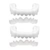 2 Pairs Dentures Cosmetic Teeth Instant Veneers Dentures Temporary Teeth Top and Bottom False, Comfort Fit One Size view 1