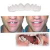 2 Pairs Dentures Cosmetic Teeth Instant Veneers Dentures Temporary Teeth Top and Bottom False, Comfort Fit One Size view 3