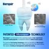 BIOREPAIR Plus Pro White - Whitening Toothpaste Adults & Kids, Repairs Enamel Surface & Pervents Stains, Flouride Free Toothpaste for Sensitive Teeth, Restores Natural Whiteness, 75mlx3, Made in Italy view 3