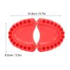 Denture Drill Bit Holder Denture Screwdriver Organizer 3D Sculpture Desk Decor 28 Holes Red (Without Bits) view 3