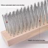 YXINAER Outdoor Broom Brush Heavy-Duty Wire Broom Wooden Handle Garden Broom Outdoor Garden Cleaner Scrubber Cleaning Broom Patio Garden Tools(30cm) view 4