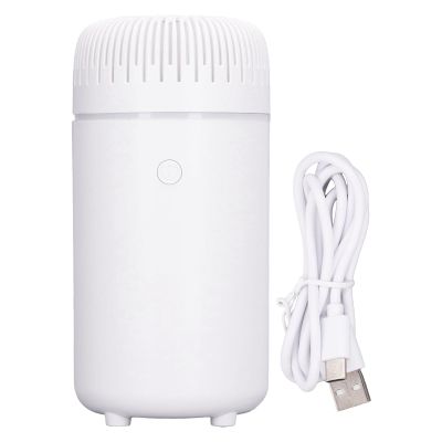 100ml Portable Humidifier and Essential Oil Diffuser Small Cool Mist for Car and Home White with Multicolored Light and Silent for Aromatherapy and Humidification