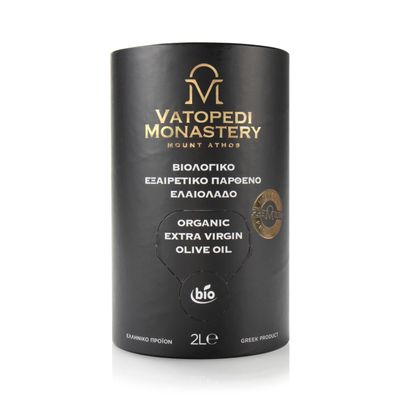 Organic Extra Virgin Olive Oil from Vatopedi Monastery, Mount Athos - 2L