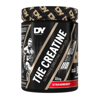 DY Nutrition The Creatine Complex 400g - High Performance Creatine Monohydrate Powder with Beta Alanine, Taurine + B Vitamins for Muscle Endurance, Pump & Recovery x40 Servings (Strawberry Flavoured)