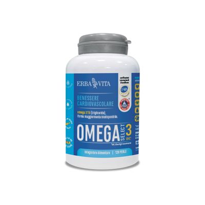 ERBA VITA Omega 3 UHC - 120 Perle - Dietary Supplement Rich in Omega-3 Fatty Acids, Suitable for Cardiovascular Wellness