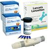 GlucoNavii 100 x Blood Glucose Test Strips + Lancing Device + 100 28g Lancets view 1