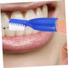 Healeved 20pcs Mini Small Toothbrushes with Soft Finger Covers, Short Handle Anti-self- Toothbrushes for Prison Use, Blue and Light Green, Oral Care Tools for Detention and Psychiatric view 2