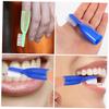 Healeved 20pcs Mini Small Toothbrushes with Soft Finger Covers, Short Handle Anti-self- Toothbrushes for Prison Use, Blue and Light Green, Oral Care Tools for Detention and Psychiatric view 3