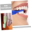 Healeved 20pcs Mini Small Toothbrushes with Soft Finger Covers, Short Handle Anti-self- Toothbrushes for Prison Use, Blue and Light Green, Oral Care Tools for Detention and Psychiatric view 4