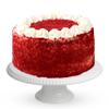 Patisserie Valerie Red Velvet Birthday Cake 6" 10 Portions - Luxury Layered Velvet Sponge with Cream Cheese Frosting - Fresh Birthday Cakes for Delivery - Perfect Celebration Cake view 1