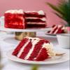 Patisserie Valerie Red Velvet Birthday Cake 6" 10 Portions - Luxury Layered Velvet Sponge with Cream Cheese Frosting - Fresh Birthday Cakes for Delivery - Perfect Celebration Cake view 2