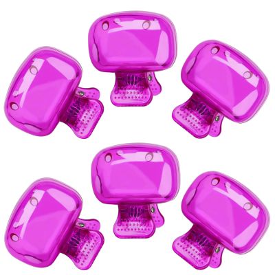 6 Pack Travel Toothbrush Head Covers - Portable Protector Caps for Electric and Manual Toothbrushes, Plastic Clip Cases for Home, Bathroom, School, Camping, and Business Trips