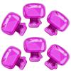 6 Pack Travel Toothbrush Head Covers - Portable Protector Caps for Electric and Manual Toothbrushes, Plastic Clip Cases for Home, Bathroom, School, Camping, and Business Trips view 1