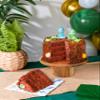 Patisserie Valerie Chocolate Dinosaur Cake  4 Layer Rich Chocolate Sponge with Chocolate Cream Filling  Kids Birthday Party Cake Delivery 6" (14 Portions) view 3
