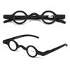 Agstum Cute Readers Small Round Vintage Reading Glasses with Spring Hinge (2 Pack/Black+Black, 2, x) view 3