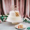 Patisserie Valerie Vanilla Two-Tier Wedding Cake - 3 Sponge Layers per Tier, Fresh Cream and Strawberry Compote Filling, Swiss Meringue Buttercream Coating - Serves 36 view 2