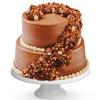Patisserie Valerie Luxurious Chocolate Wedding Cake, Two Tiers, Light Chocolate Sponge, Chocolate Cream Filling, Triple Swiss Meringue Chocolate Buttercream view 1
