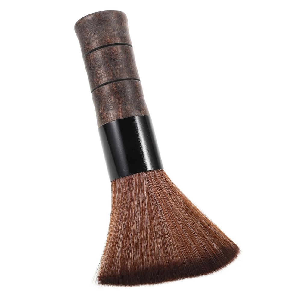 Beatifufu Bristle Beard Brush and Neck Hair Duster Soft Bristles Multi-function Hair Cleaning Brush for Men Professional Barber Grooming