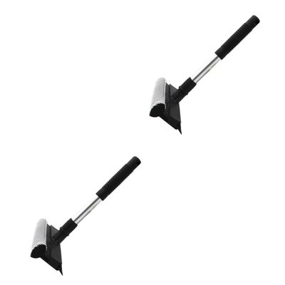 minkissy 2pcs Window Cleaner Brush Squeegee Window Cleaner Glass Cleaning Tool Double-sided Glass Brush for Cleaning and Wiping