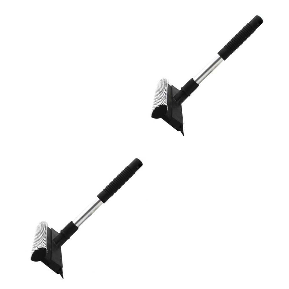 minkissy 2pcs Window Cleaner Brush Squeegee Window Cleaner Glass Cleaning Tool Double-sided Glass Brush for Cleaning and Wiping